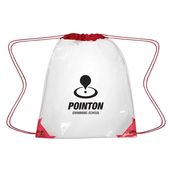 17" x 14" clear EVA drawstring backpack.... from ASI 61125 Hit Promotional Products / Hit®
