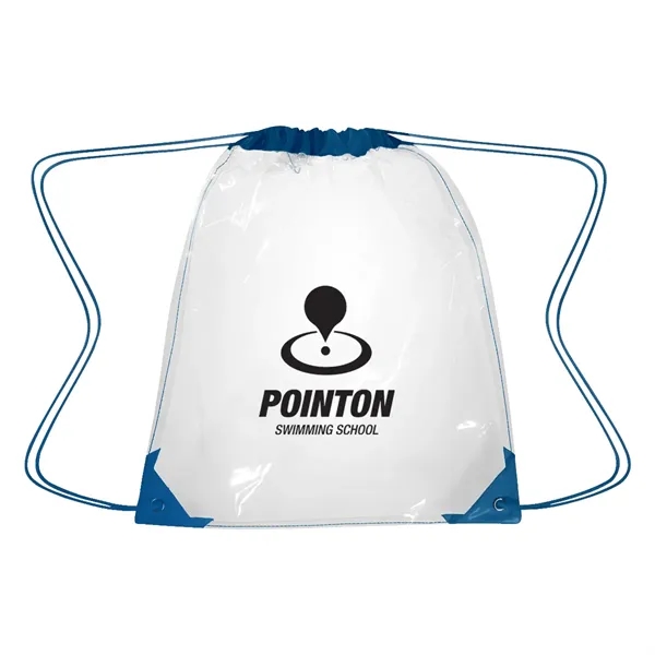 17" x 14" clear EVA drawstring backpack.... from ASI 61125 Hit Promotional Products / Hit®