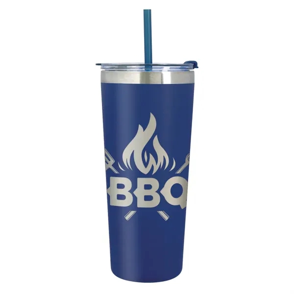 24 oz. stainless steel tumbler with double wall, vacuum insulated design,... from ASI 61125 Hit Promotional Products / Hit®