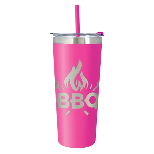 24 oz. stainless steel tumbler with double wall, vacuum insulated design,... from ASI 61125 Hit Promotional Products / Hit®