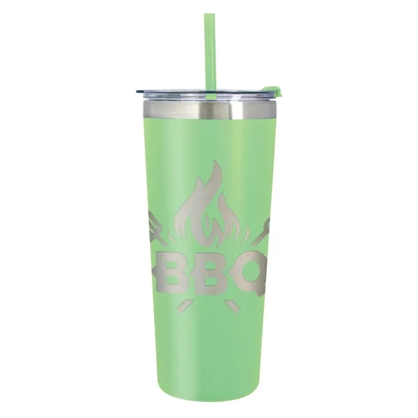 24 oz. stainless steel tumbler with double wall, vacuum insulated design,... from ASI 61125 Hit Promotional Products / Hit®