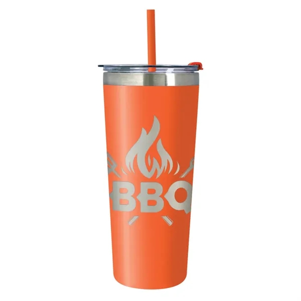 24 oz. stainless steel tumbler with double wall, vacuum insulated design,... from ASI 61125 Hit Promotional Products / Hit®