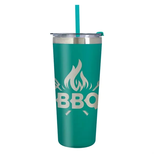 24 oz. stainless steel tumbler with double wall, vacuum insulated design,... from ASI 61125 Hit Promotional Products / Hit®