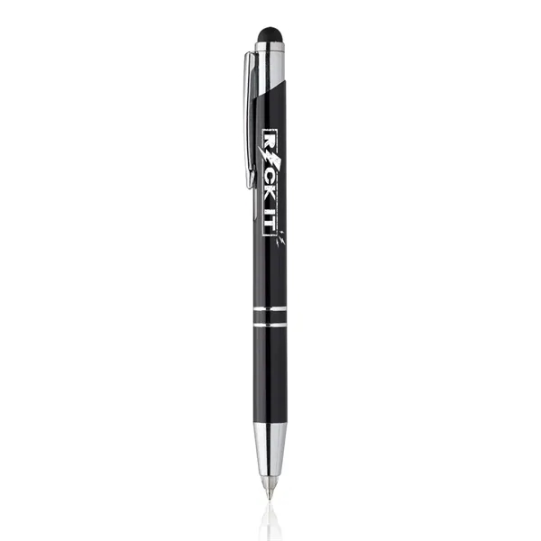 Medium ballpoint pen made of metal with a stylus and an... from ASI 39552 BEL Promo