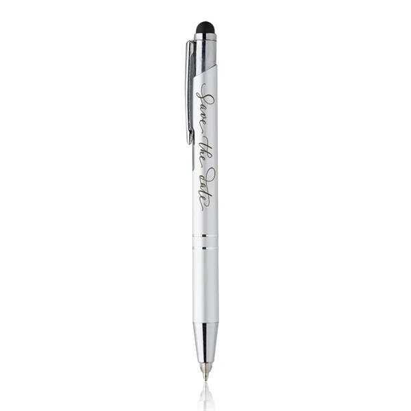 Medium ballpoint pen made of metal with a stylus and an... from ASI 39552 BEL Promo