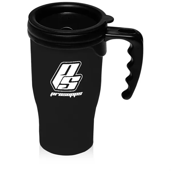 Insulated 14 oz. travel mug with handle and lid.... from ASI 39552 BEL Promo