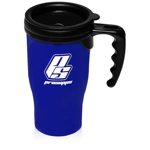 Insulated 14 oz. travel mug with handle and lid.... from ASI 39552 BEL Promo
