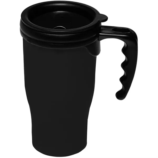 Insulated 14 oz. travel mug with handle and lid.... from ASI 39552 BEL Promo