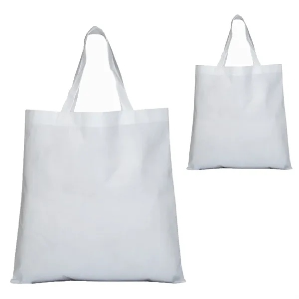 Non-woven polypropylene tote bag plus full color imprint on 1 location... from ASI 37218 Athena Promo (tm)