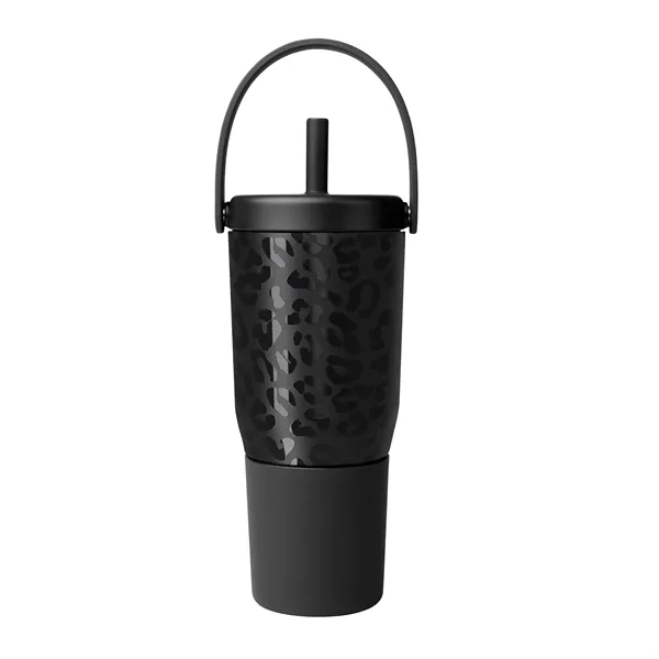 35 oz. powder-coated stainless steel tumbler with straw and carry handle.... from ASI 61125 Hit Promotional Products / Hit®