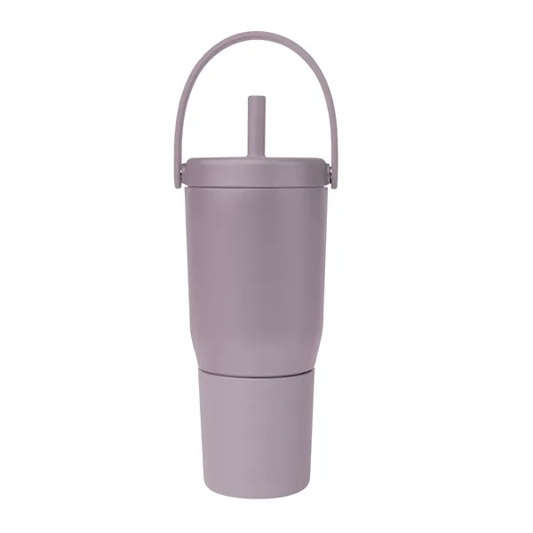 35 oz. powder-coated stainless steel tumbler with straw and carry handle.... from ASI 61125 Hit Promotional Products / Hit®
