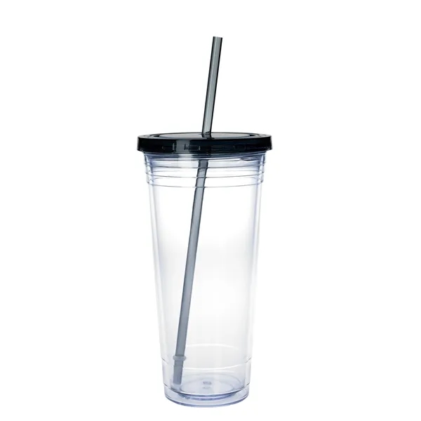 Clear Tumbler with Colored Lid - 24 oz.... from ASI 40480 Koozie Group / Norwood