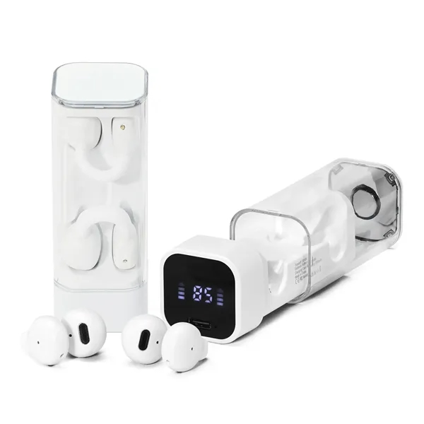 The Aurellio open earbuds offer a secure fit, touch controls, IPX5... from ASI 91435 Tomax USA