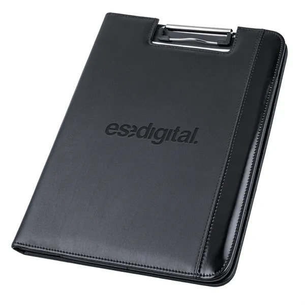This padfolio features a spring clip clipboard for securing an 8... from ASI 46755 Cosmo Promos