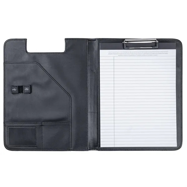 This padfolio features a spring clip clipboard for securing an 8... from ASI 46755 Cosmo Promos