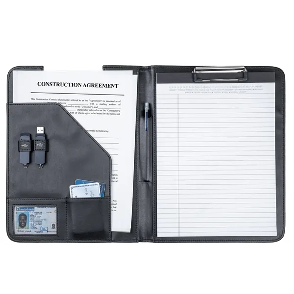 This padfolio features a spring clip clipboard for securing an 8... from ASI 46755 Cosmo Promos