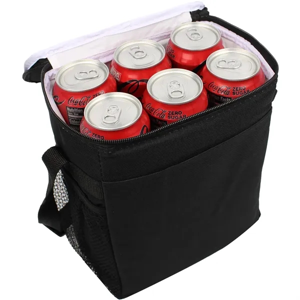 8" x 10" x 5" polyester 12-can insulated vertical cooler with... from ASI 37980 Bagworld