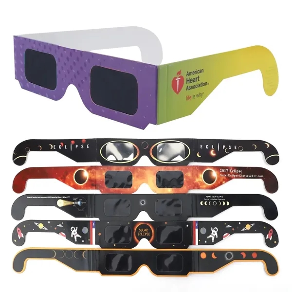 Custom Solar Eclipse glasses... from ASI 57371 Eyevertising
