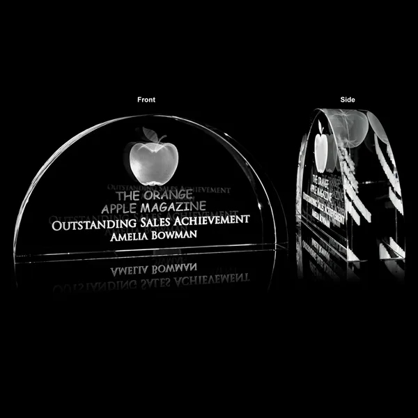 The Arch is an optical crystal design doming your custom graphics... from ASI 93986 Visions/Awardcraft / Visions Awards