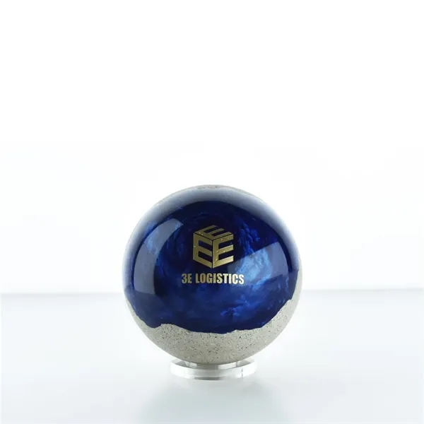 Sphere shaped award creatively fashioned in concrete and resin... from ASI 93986 Visions/Awardcraft / Visions Awards