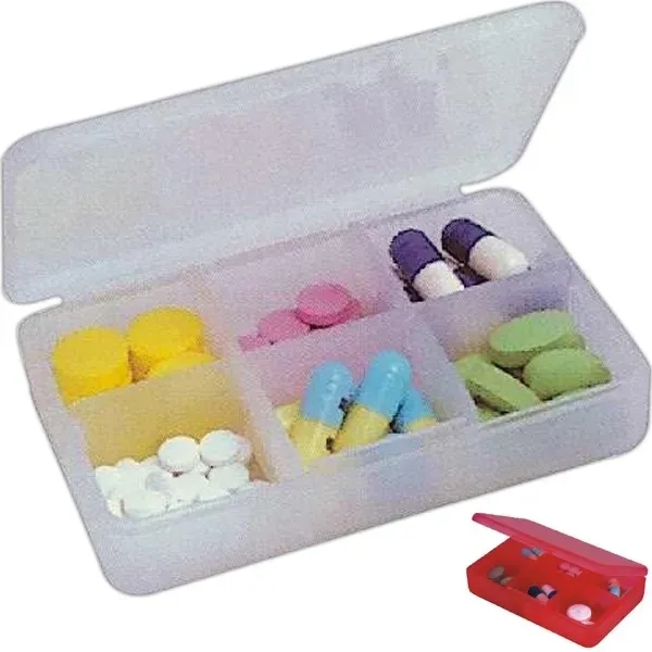 Plastic pill box with compartments.... from ASI 31977 Adline Industries Inc