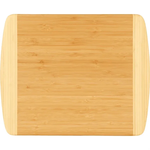Eco-friendly bamboo cutting board with two-tone design, perfect for laser engraving... from ASI 92980 WOV-IN® / Universal Strap/Wov-In Line