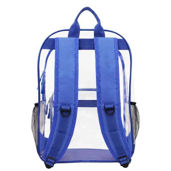 13"W x 18"H x 5"G Clear PVC backpack with a main... from ASI 37980 Bagworld