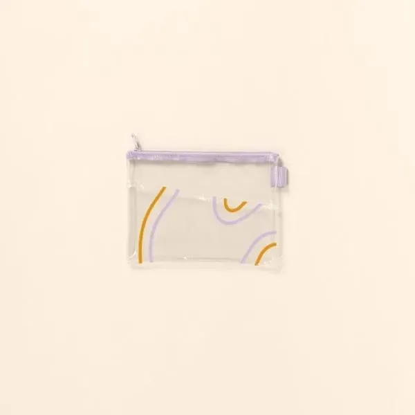 Small, rectangular, flat vinyl pouch, zippered closure and a diagonal pocket... from ASI 74710 Numo