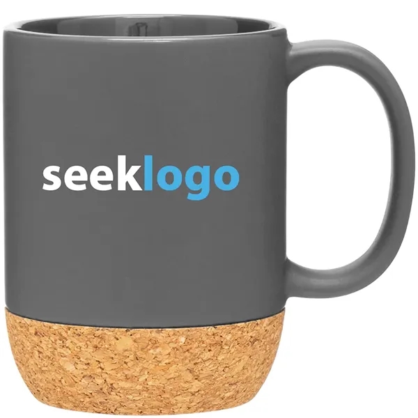 13 oz ceramic mug with handle, matte colored exterior, glossy colored... from ASI 51197 ETS Express, LLC