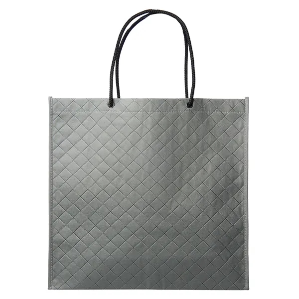 Cross woven shopping bag with front pocket plus 1 color silkscreen... from ASI 37218 Athena Promo (tm)