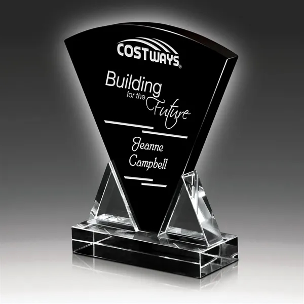 Award that features a mix of clear and black optical crystal.... from ASI 93986 Visions/Awardcraft / Visions Awards