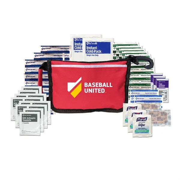 Coach's first aid kit with bandages, antiseptic wipes, ice packs, and... from ASI 84514 Safety Made