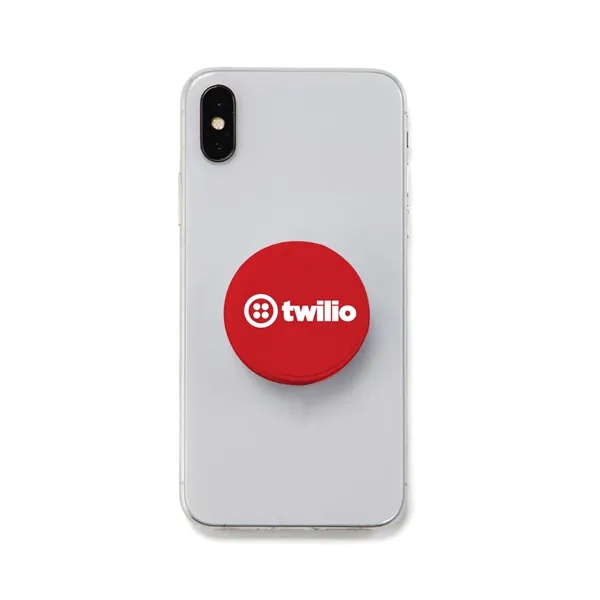 1.75" round phone holder and stand with 3M adhesive and one... from ASI 63549 Jornik Manufacturing Corp / Jornik