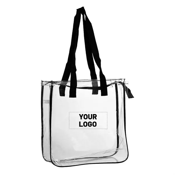 Transparent PVC tote bag plus 1 color silkscreen imprint on 1... from ASI 37218 Athena Promo (tm)