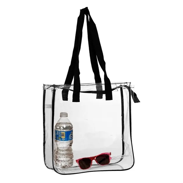 Transparent PVC tote bag plus 1 color silkscreen imprint on 1... from ASI 37218 Athena Promo (tm)