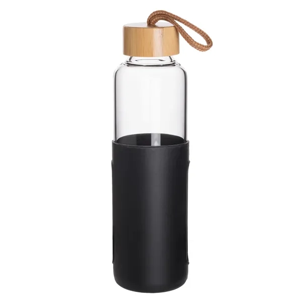 18 Oz Glass Bottle With Bamboo Covered Lid.... from ASI 46755 Cosmo Promos