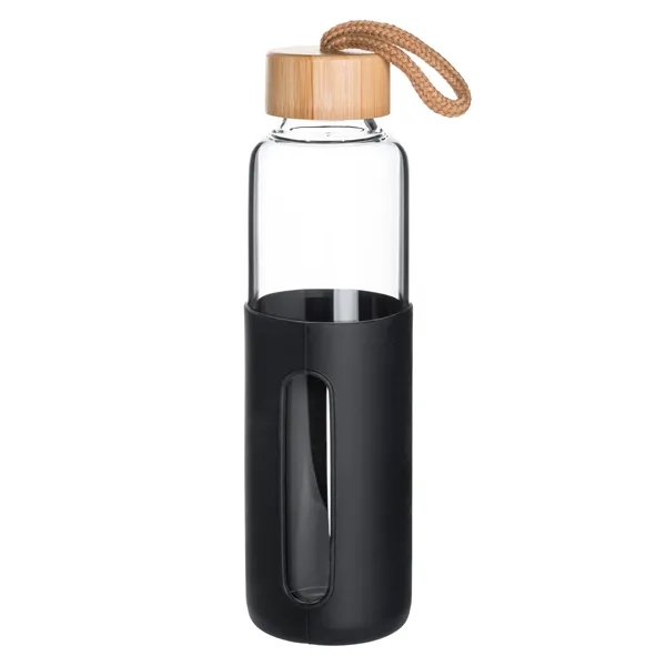 18 Oz Glass Bottle With Bamboo Covered Lid.... from ASI 46755 Cosmo Promos