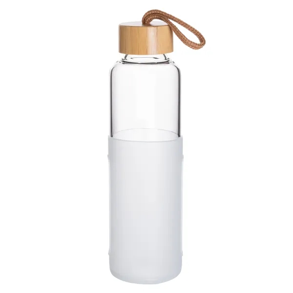 18 Oz Glass Bottle With Bamboo Covered Lid.... from ASI 46755 Cosmo Promos