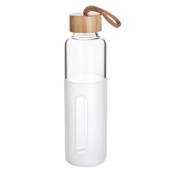 18 Oz Glass Bottle With Bamboo Covered Lid.... from ASI 46755 Cosmo Promos