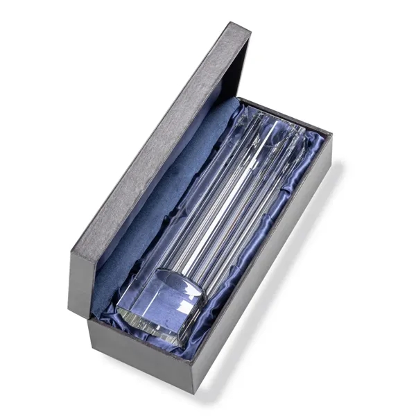 24% full lead crystal thick square vase.... from ASI 84592 St Regis Group