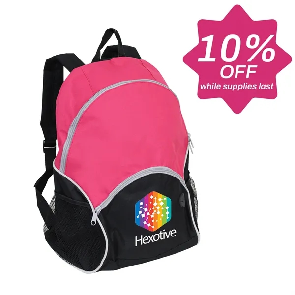 12.5" x 16.5" x 7.5" backpack with zip closure, earbud cord... from ASI 37980 Bagworld