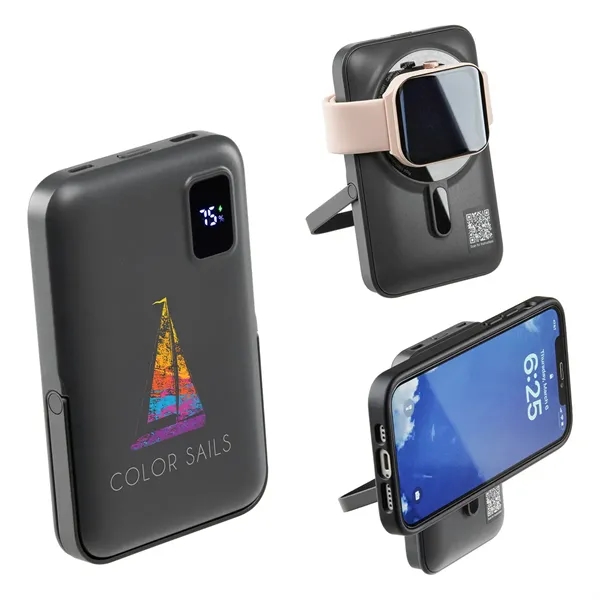 10000mAh 20W PD Power Bank with 15W Magnetic Wireless Charger, Watch... from ASI 36730 Ariel Premium Supply Inc