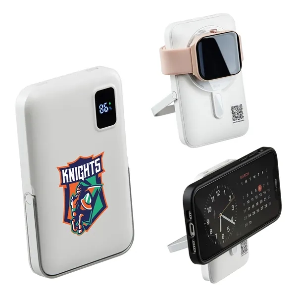 10000mAh 20W PD Power Bank with 15W Magnetic Wireless Charger, Watch... from ASI 36730 Ariel Premium Supply Inc