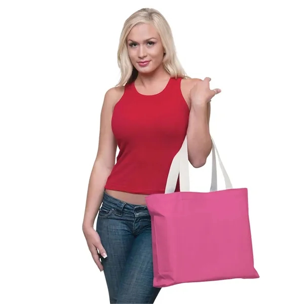 Bayside USA Made Cotton Canvas Jumbo Tote Bag... from ASI 84358 S&S Activewear
