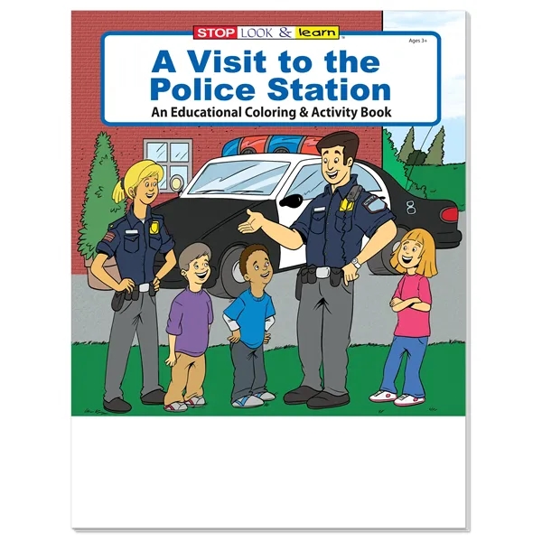 Coloring Book: A Visit to the Police Station... from ASI 40480 Koozie Group / Norwood