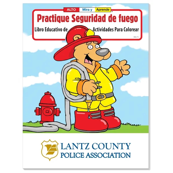 Coloring Book: Practice Fire Safety (Spanish)... from ASI 40480 Koozie Group