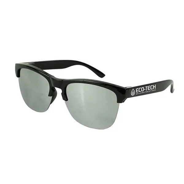 The Half-Frame sunglasses pair a recycled ABS plastic frame with striking... from ASI 62660 Innovation Line