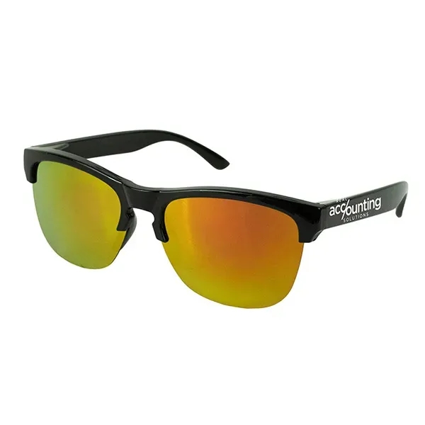 The Half-Frame sunglasses pair a recycled ABS plastic frame with striking... from ASI 62660 Innovation Line