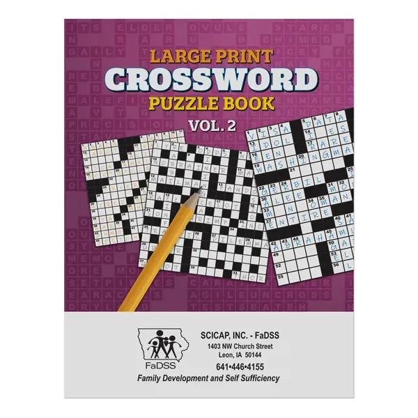 Large print crossword puzzle book with 32 pages, plus a heavy... from ASI 98360 WOWLine / WOWLine®