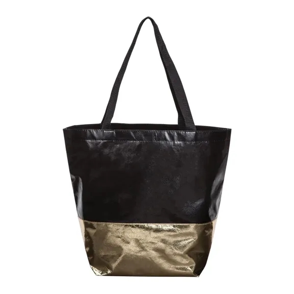 Two-toned non-woven PP tote bag with metallic finish. Fashion-forward, bold design... from ASI 84592 St Regis Group